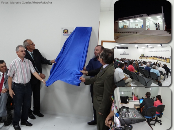 Cmara de Vereadores de Juna inaugura novo plenrio com homenagem a pioneiro