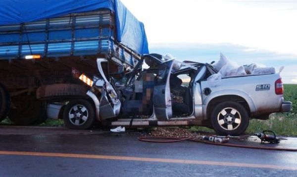 Empresrio juinense morre em coliso traseira entre caminhonete e caminho em rodovia Estadual