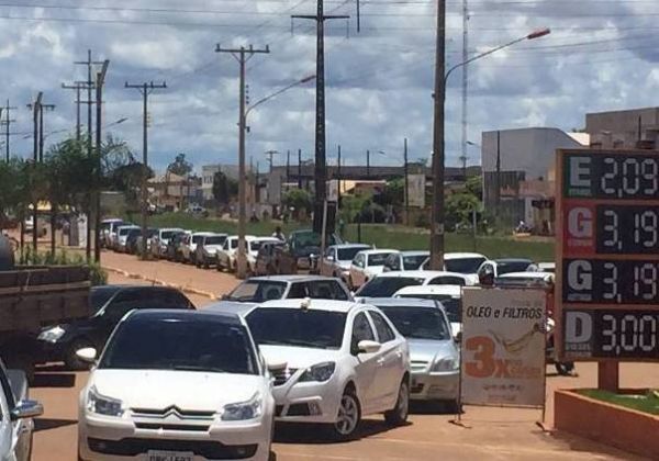 Combustvel acaba em praticamente todos os municpios do Norto de Mato Grosso