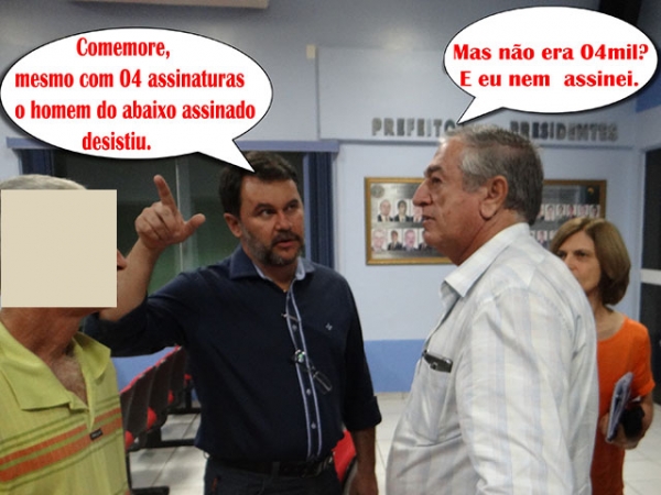 Fim do abaixo assinado e prefeito Edson Piovesan volta dormir sossegado.