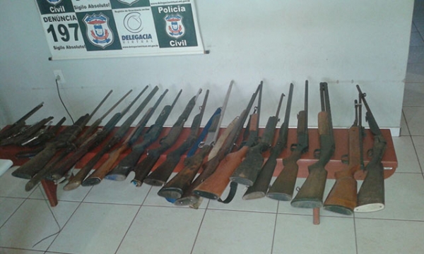 Polcia Civil apreende arsenal de armas e munies em Rio Branco 