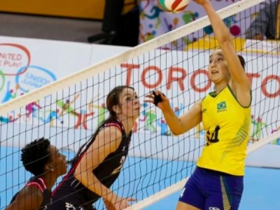 Vlei do Brasil vence e est nas semifinais do Pan; mato-grossense tem boa atuao