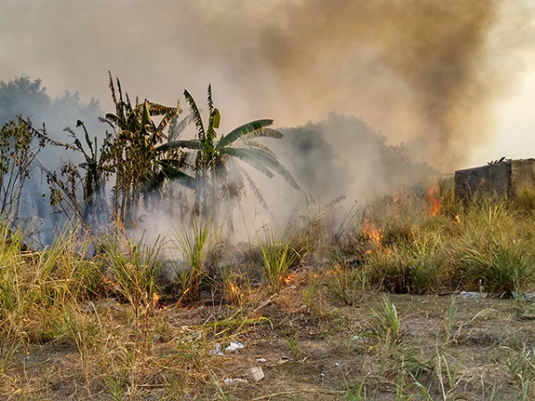 Em perodo proibido, fogo continua destruindo em Juara e Mato Grosso  lder nacional.