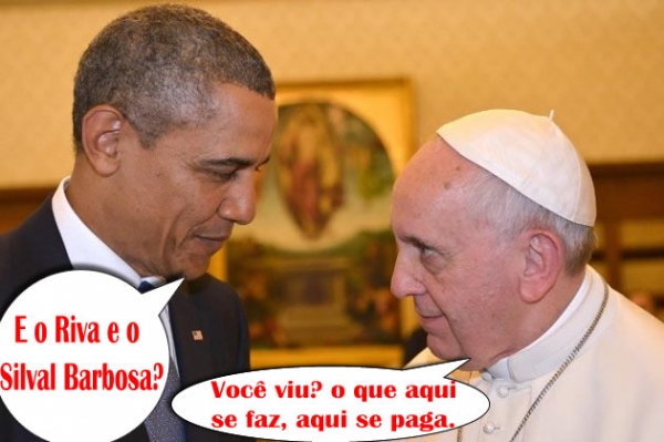 Diálogo entre Baraque Obama e o Papa Francisco