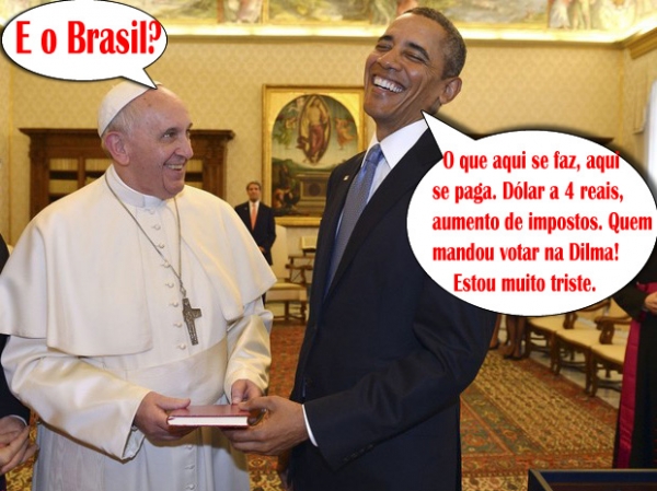 Diálogo entre Baraque Obama e o Papa Francisco sobre o Brasil