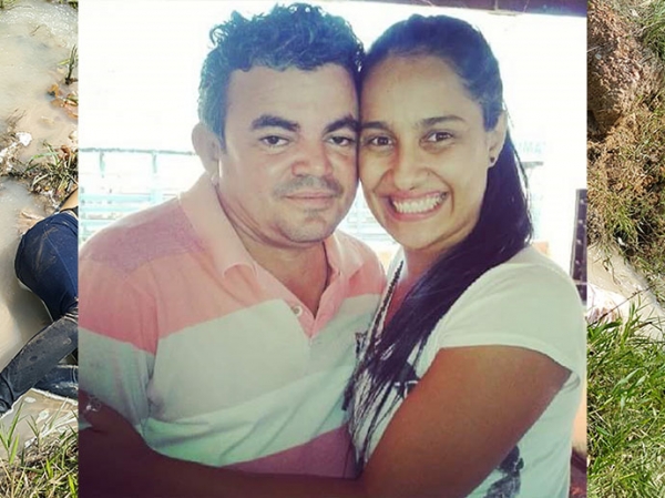 Casal assassinado  identificado como Claudenilson Ferreira, 41, e Alessandra Scheffer (23)