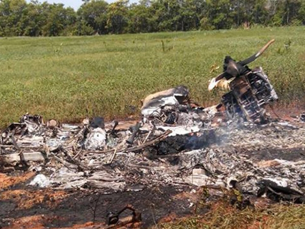  Avio cai em fazenda de Paranatinga e piloto morre carbonizado