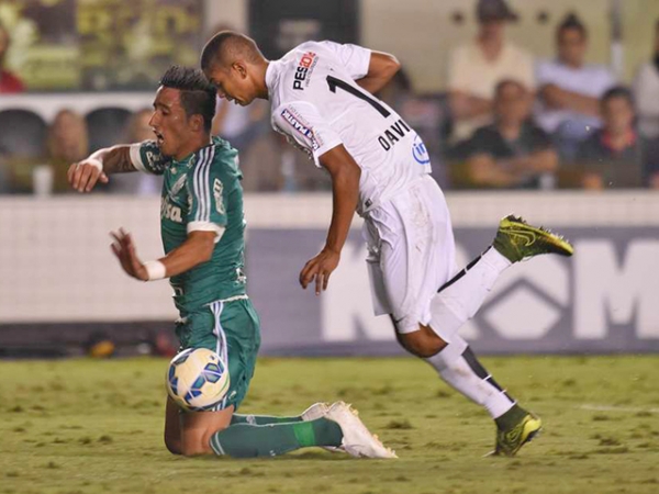 Com gol de Gabriel, Santos vence Palmeiras e sai na frente na deciso da Copa do Brasil