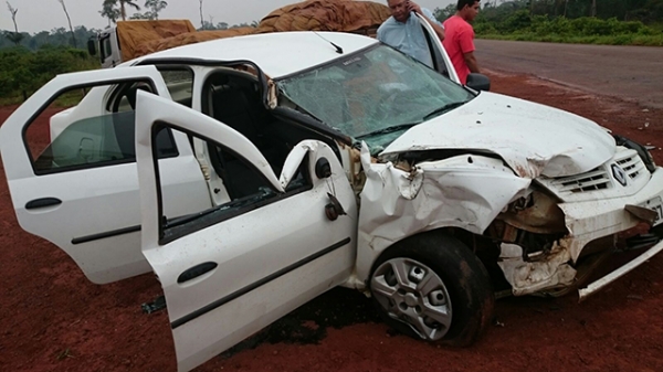 Pastor Jorge Duarte sofre acidente automobilstico prximo a Novo Horizonte do Norte.