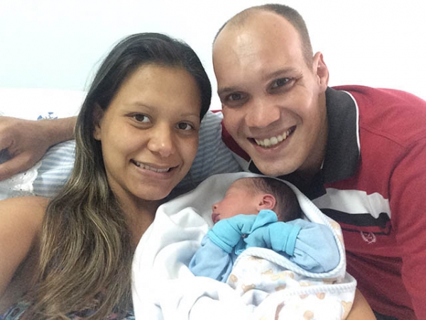 Nasce Luiz Felipe, o primognito do casal Valter Lauro Junior e Aleciana Lauro.