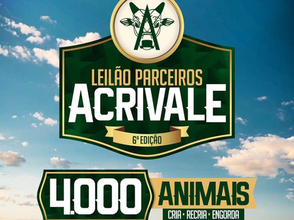 ACRIVALE define a realizao 11 leiles em 2016, todos com transmisso pelo Sistema Brasileiro do Agronegcio.