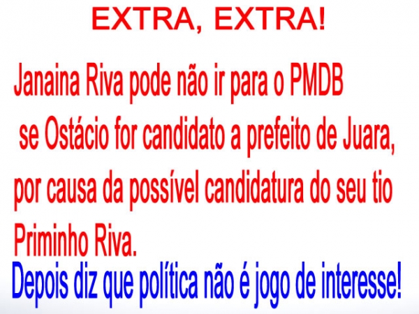 Extra, Extra, será que Janaina vai mesmo para o PMDB?