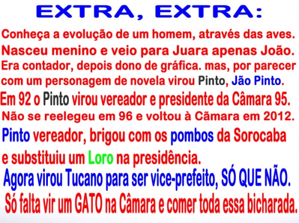 EXTRA, EXTRA: conhea a verdadeira histria de um PINTO