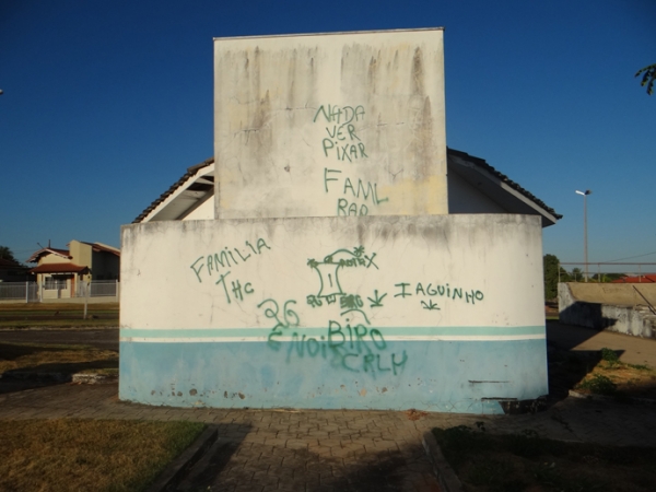 Pista de Skate de Juara, uma obra que virou depsito de lixo e ponto de prostituio e uso de drogas.