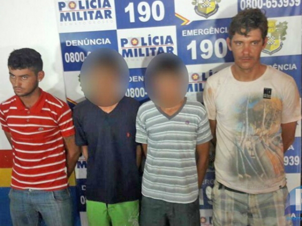 Supostos criminosos de Porto dos Gachos so detidos com arma, droga e munio em Sorriso