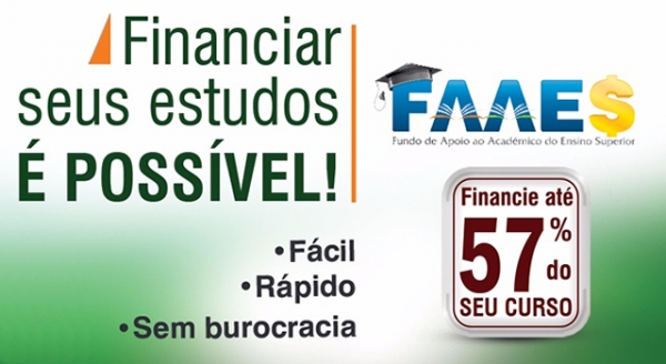 Com o FAAES a AJES financia at 57% do seu curso