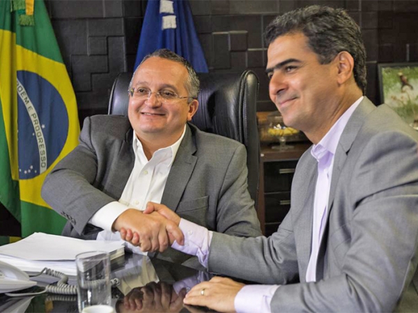 Governador recebeu o prefeito eleito da Capital mato-grossense, Emanuel Pinheiro, nesta quinta-feira (03.11), no Palcio Paiagus