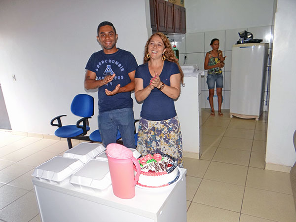 Equipe da PJC comemora aniversrios da Marins Moro e Simo Aureliano.