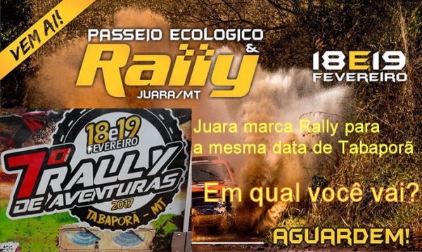 Juara marca Rally para o mesmo final de semana que Tabapor