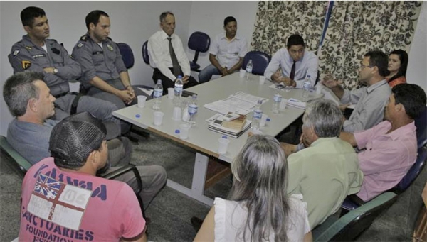 Comando da PM se rene com Prefeito Silvano e Vereadores para deliberar metas de trabalho