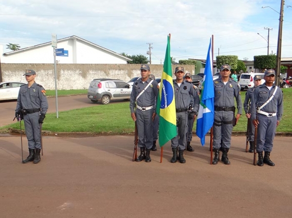 Dia Nacional das Polcias no Brasil  comemorado com formatura na Polcia Militar de Juara.