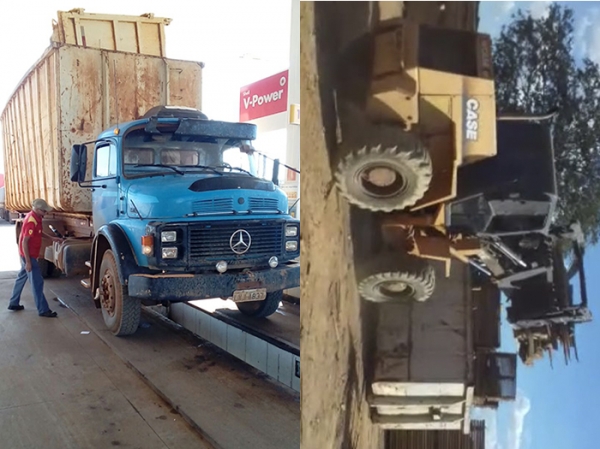 Mais um caminho e p carregadeira so furtados em Juara em pouco mais de 30 dias.