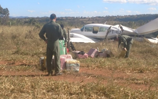 Avio que saiu de Campo Novo do Parecis com 500 quilos de cocana  interceptado pela FAB em Gois