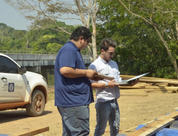 SEMA vistoria local de realizao do Festival de Pesca de Juara