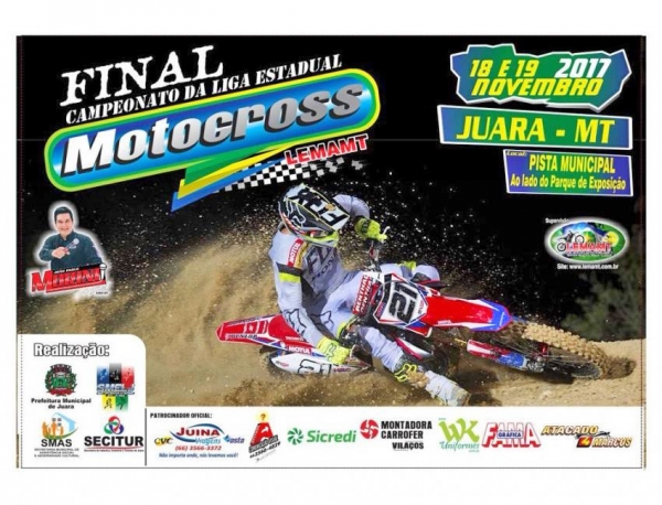 Final da Etapa Estadual de Motocross ser nos dias 18 e 19 de Novembro