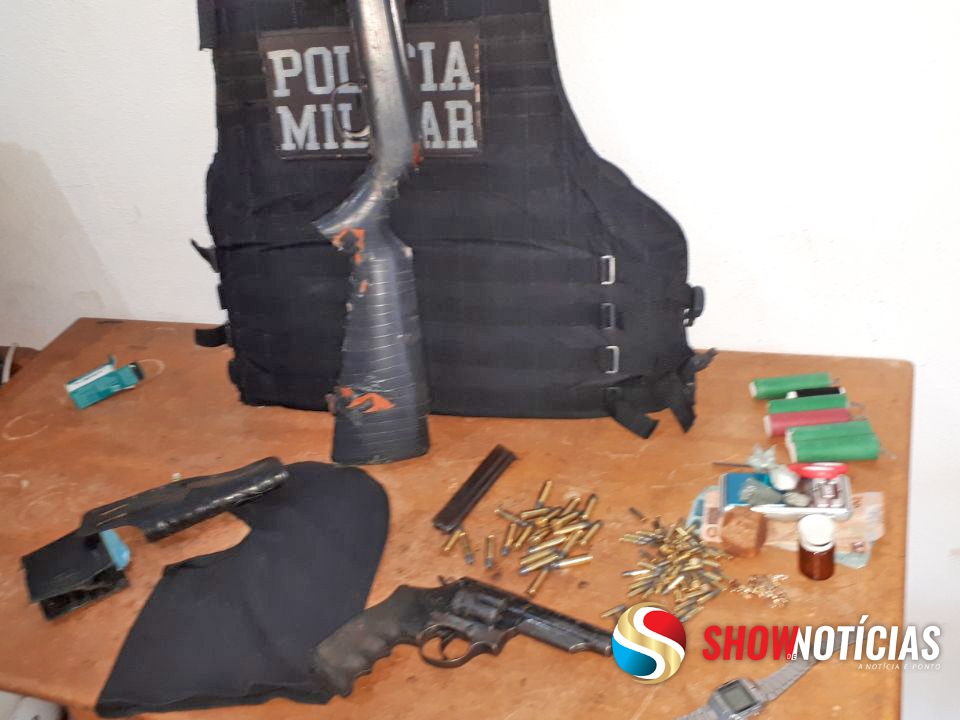 Homem de 33 anos  preso em Juara com drogas, armas, munies e ainda  acusado de Maria da Penha.