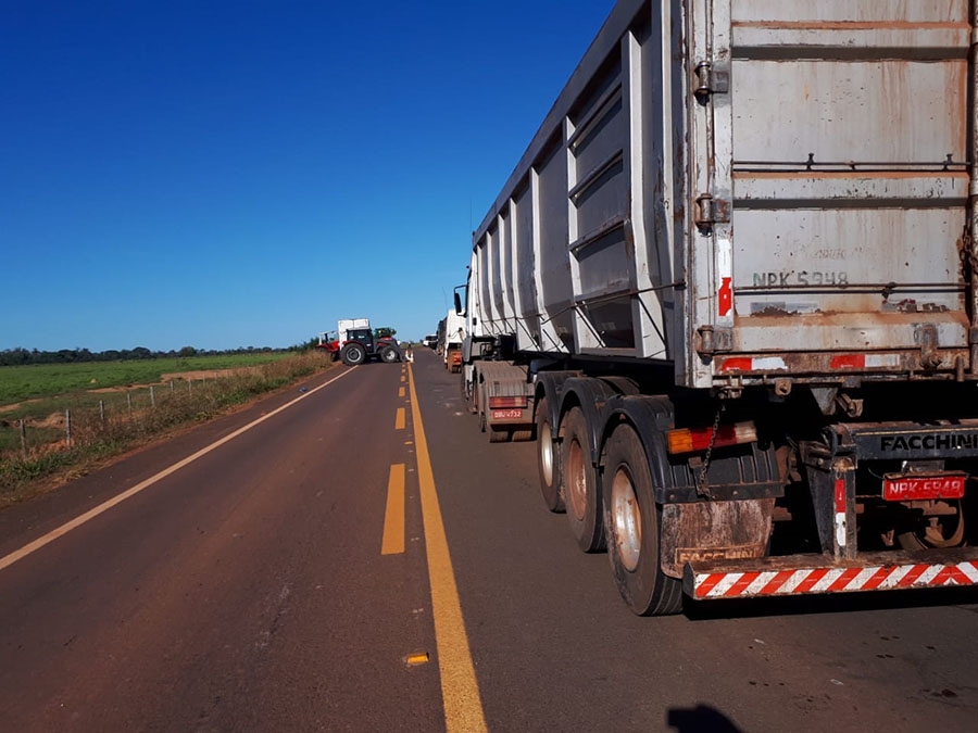 Paralisao dos caminhoneiros termina tambm no Vale do Arinos.