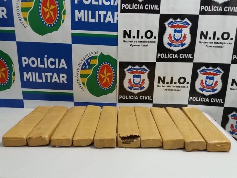 Gestante  flagrada com tabletes de maconha em ao conjunta da Polcia Civil de MT e PM de Gois