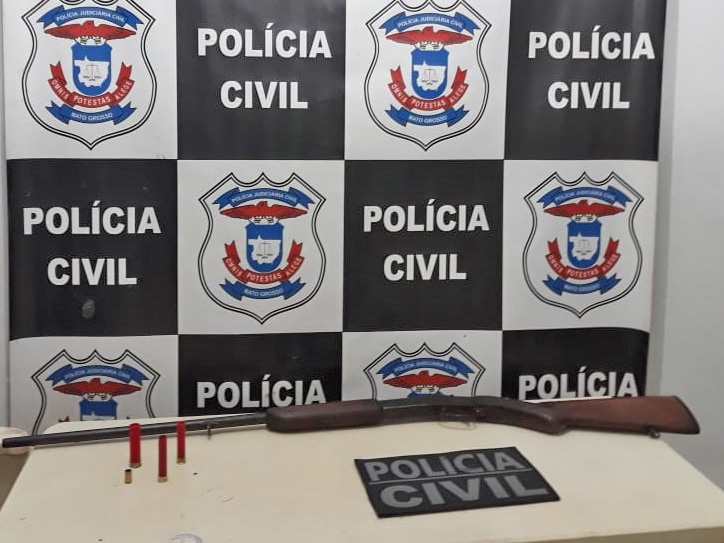 Suspeito de tentativa de homicdio  preso com arma e munies em Brasnorte