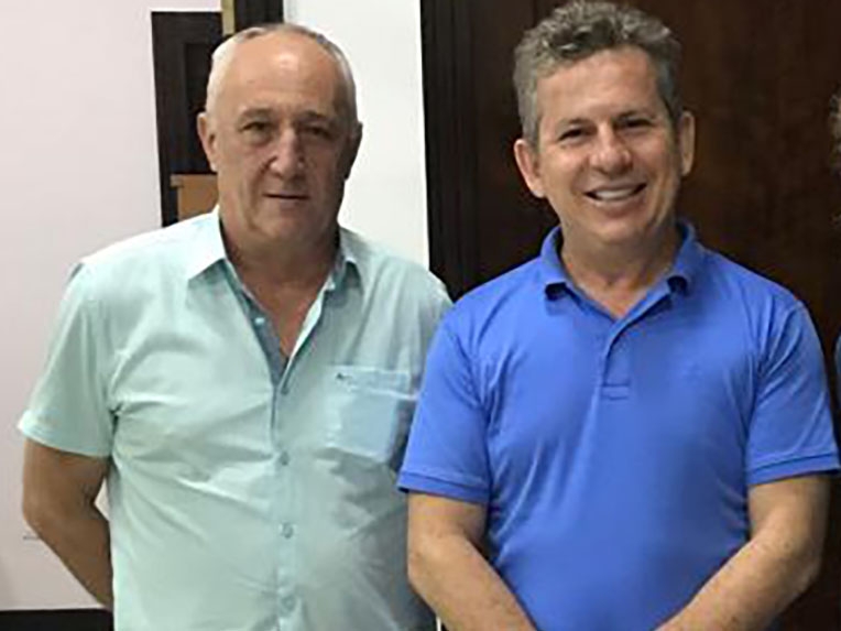 Governador Mauro Mendes faz vdeo para Juara e agradece prefeito Carlos Sirena.