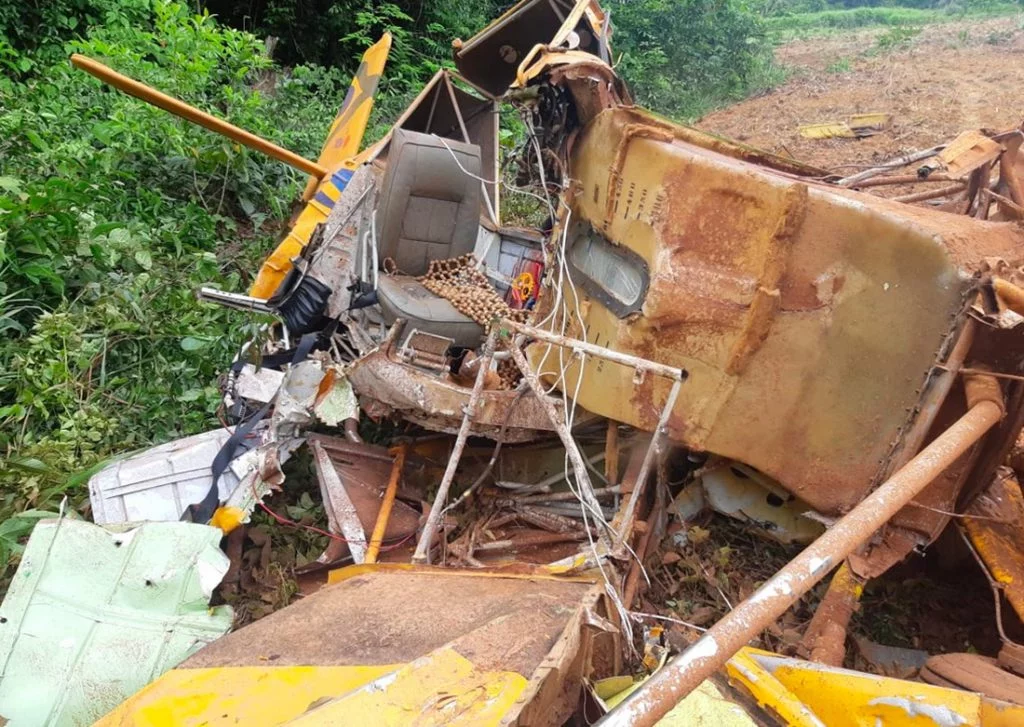 Queda de avio agrcola mata piloto em Cludia Mato Grosso