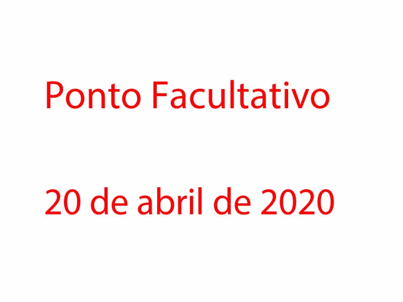 Juara ter Ponto Facultativo nessa segunda-feira, dia 20 de abril,