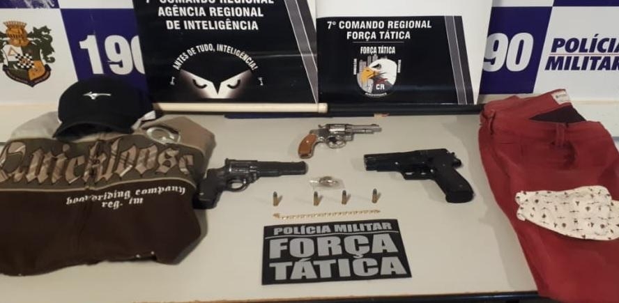 Suspeito de roubo  identificado e arma de fogo apreendida em Tangar da Serra