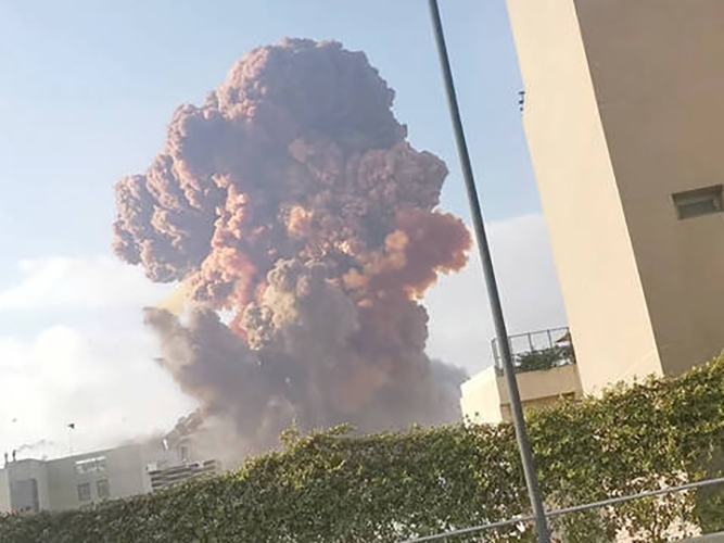 Exploso no Lbano foi causada por material explosivo confiscado 