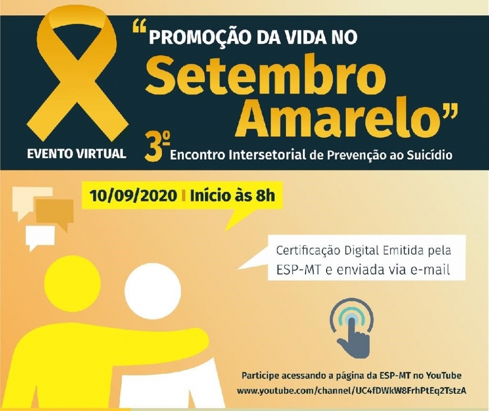 Secretaria de Sade realiza evento virtual para debater aes de promoo  vida 