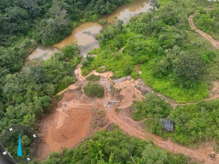 Sema e Ciopaer desativam garimpo ilegal em Parque Estadual Igaraps do Juruena 