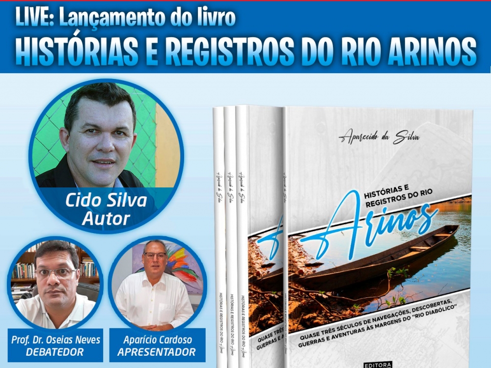 Livro do professor Cido Silva ser lanado neste sbado (01/05) em Live pelos canais do Show de Notcias.