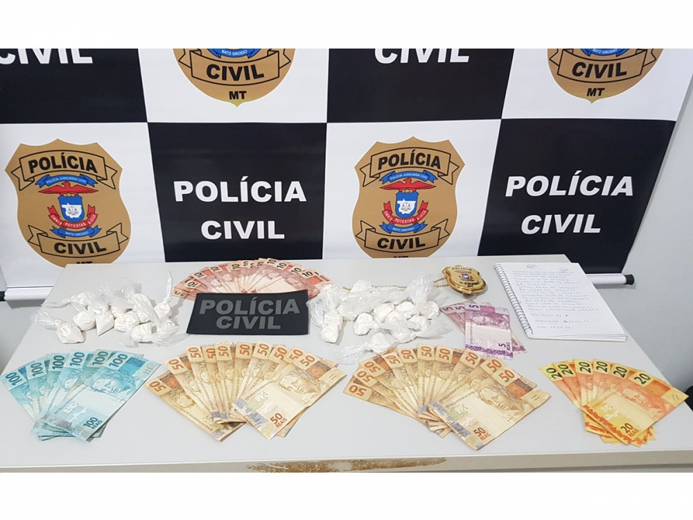 Polcia Civil de Juara prende traficante com drogas, dinheiro e cestas bsicas 