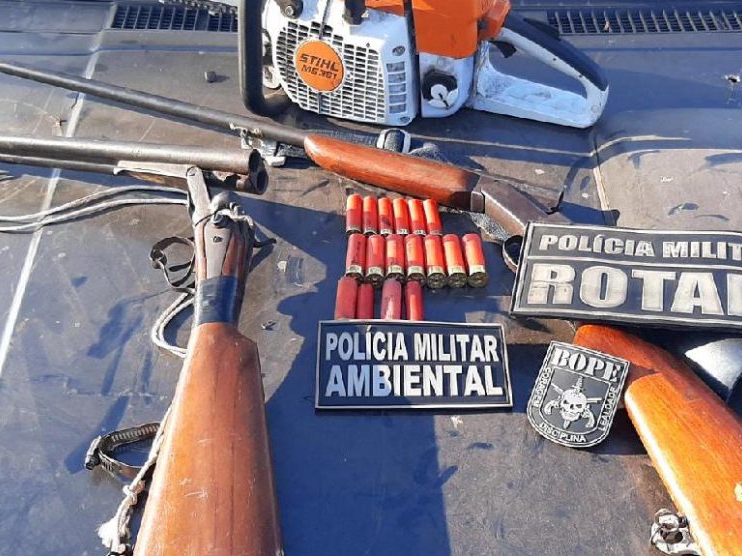 Fazendeiro de Juara  preso por crime ambiental e posse ilegal de armas de fogo e munies