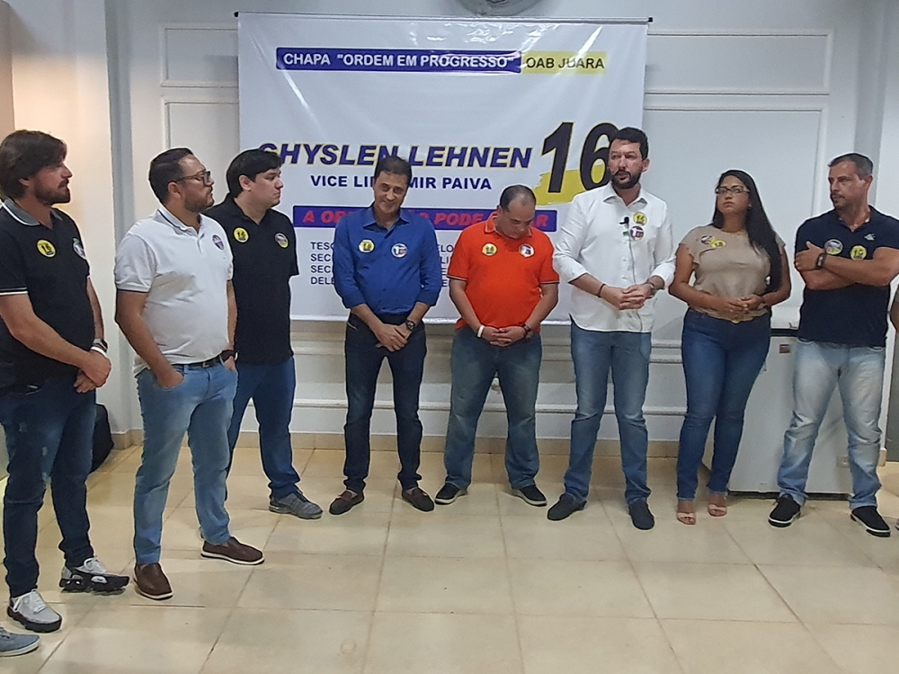 Presidente da OAB Seccional de MT veio  Juara apoiar do candidato a reeleio Ghyslen Lenhen.