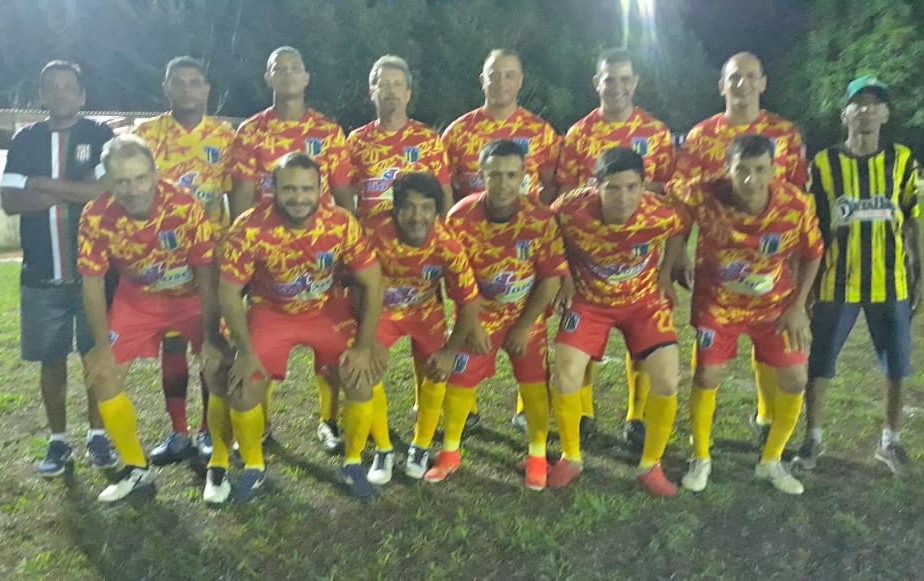 Equipe dos Veteranos do Nacional de Juara  campe da Copa Quarentinha de Futebol Society.