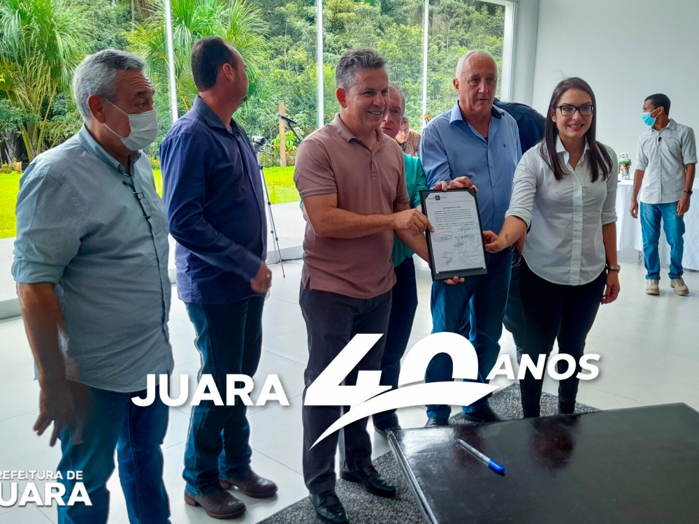 Em seu aniversrio de 40 anos, Juara recebe a visita do Governador Mauro Mendes