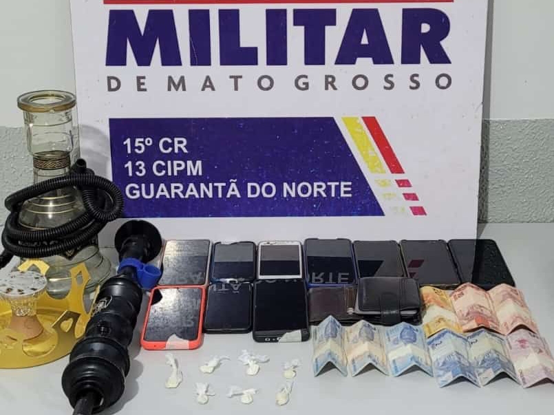 PM interrompe festa organizada por faco criminosa e prende 07 pessoas em Guarant do Norte