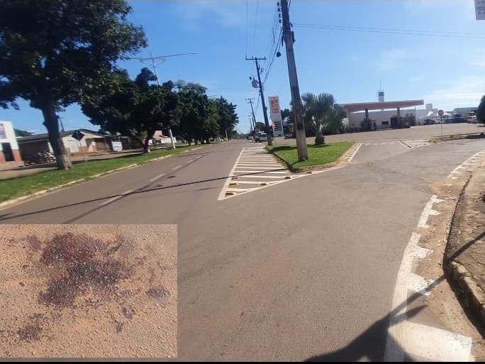 Em Juara mulher faz manobra na contra mo, se envolve em acidente e tem fratura exposta em uma das pernas