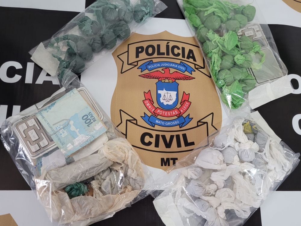 Polcia Civil prende 06 e apreende um adolescente por trfico de drogas em Tabapor.