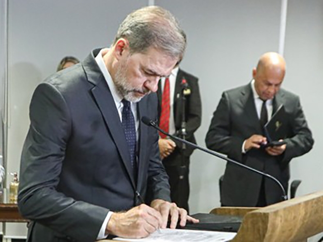 Dias Toffoli  empossado ministro substituto do TSE
